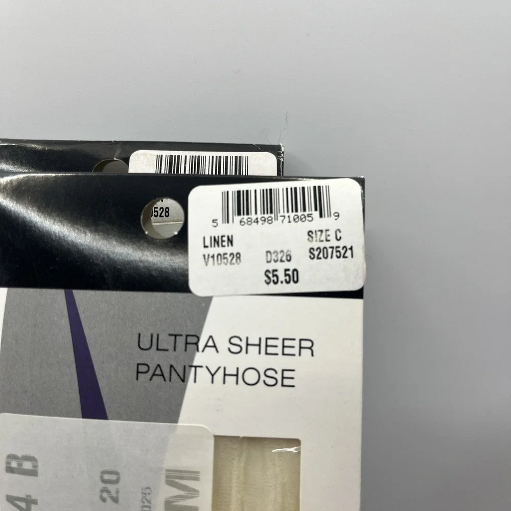 Lot of 2 New Pairs of Catherine's Ultra Shear Women's Pantyhose Size C Linen